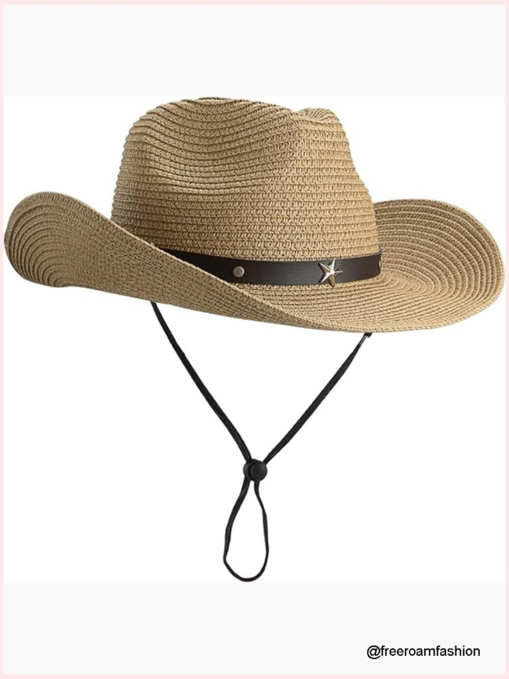 Wide Brim Straw Cowboy Hat, Shapeable Floppy Sun Hat, Unisex Panama Fedora